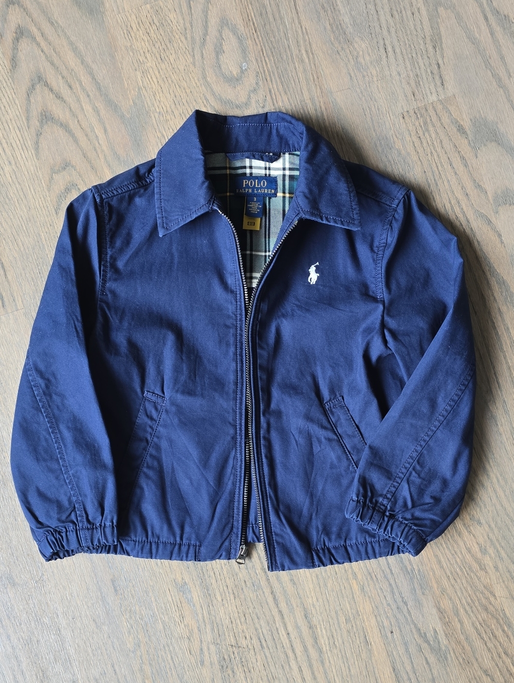 Polo by Ralph Lauren Navy Zip-Up Boys Jacket with Pony Logo
